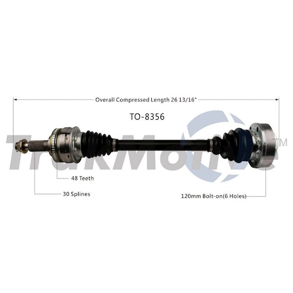 Surtrack Axle Cv Axle Shaft, To-8356 TO-8356 - main